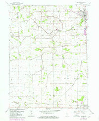 Monon Indiana Historical topographic map, 1:24000 scale, 7.5 X 7.5 Minute, Year 1962