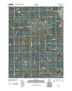 Monon Indiana Historical topographic map, 1:24000 scale, 7.5 X 7.5 Minute, Year 2010