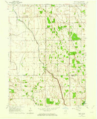 Monon NE Indiana Historical topographic map, 1:24000 scale, 7.5 X 7.5 Minute, Year 1962
