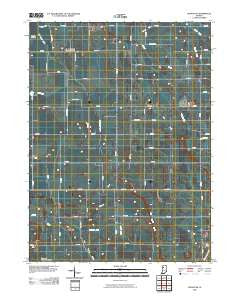 Monon NE Indiana Historical topographic map, 1:24000 scale, 7.5 X 7.5 Minute, Year 2010