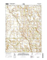 Monon NE Indiana Current topographic map, 1:24000 scale, 7.5 X 7.5 Minute, Year 2016