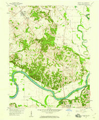Monroe City Indiana Historical topographic map, 1:24000 scale, 7.5 X 7.5 Minute, Year 1958