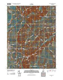Montezuma Indiana Historical topographic map, 1:24000 scale, 7.5 X 7.5 Minute, Year 2010