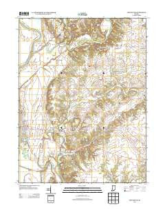 Montezuma Indiana Historical topographic map, 1:24000 scale, 7.5 X 7.5 Minute, Year 2013