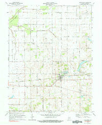 Montgomery Indiana Historical topographic map, 1:24000 scale, 7.5 X 7.5 Minute, Year 1979