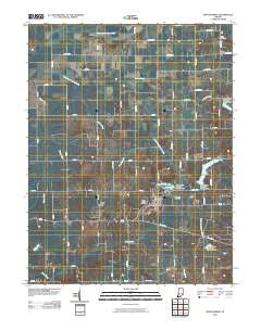 Montgomery Indiana Historical topographic map, 1:24000 scale, 7.5 X 7.5 Minute, Year 2010