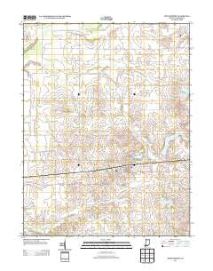 Montgomery Indiana Historical topographic map, 1:24000 scale, 7.5 X 7.5 Minute, Year 2013