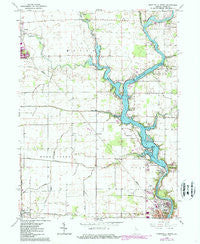 Monticello North Indiana Historical topographic map, 1:24000 scale, 7.5 X 7.5 Minute, Year 1962