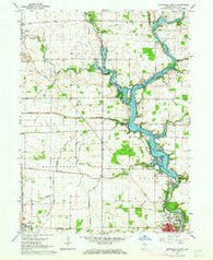 Monticello North Indiana Historical topographic map, 1:24000 scale, 7.5 X 7.5 Minute, Year 1962
