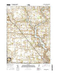 Monticello North Indiana Current topographic map, 1:24000 scale, 7.5 X 7.5 Minute, Year 2016