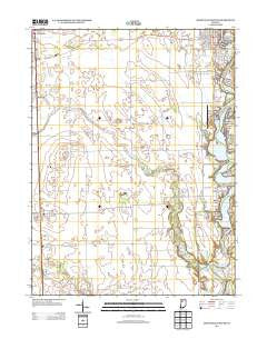 Monticello South Indiana Historical topographic map, 1:24000 scale, 7.5 X 7.5 Minute, Year 2013
