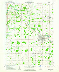 Montpelier Indiana Historical topographic map, 1:24000 scale, 7.5 X 7.5 Minute, Year 1962