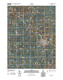 Montpelier Indiana Historical topographic map, 1:24000 scale, 7.5 X 7.5 Minute, Year 2010