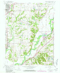 Mooresville East Indiana Historical topographic map, 1:24000 scale, 7.5 X 7.5 Minute, Year 1965