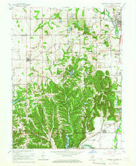 Mooresville West Indiana Historical topographic map, 1:24000 scale, 7.5 X 7.5 Minute, Year 1965