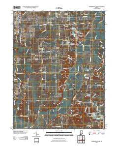 Mooresville East Indiana Historical topographic map, 1:24000 scale, 7.5 X 7.5 Minute, Year 2010