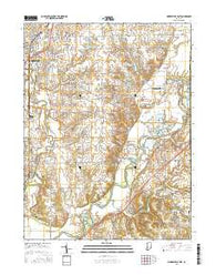 Mooresville East Indiana Current topographic map, 1:24000 scale, 7.5 X 7.5 Minute, Year 2016