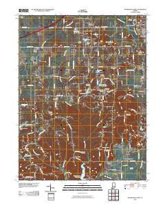 Mooresville West Indiana Historical topographic map, 1:24000 scale, 7.5 X 7.5 Minute, Year 2010