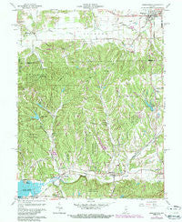 Morgantown Indiana Historical topographic map, 1:24000 scale, 7.5 X 7.5 Minute, Year 1961