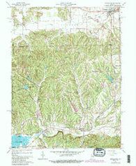 Morgantown Indiana Historical topographic map, 1:24000 scale, 7.5 X 7.5 Minute, Year 1961