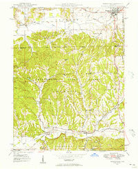 Morgantown Indiana Historical topographic map, 1:24000 scale, 7.5 X 7.5 Minute, Year 1948
