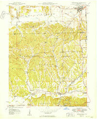 Morgantown Indiana Historical topographic map, 1:24000 scale, 7.5 X 7.5 Minute, Year 1950