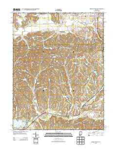 Morgantown Indiana Historical topographic map, 1:24000 scale, 7.5 X 7.5 Minute, Year 2013