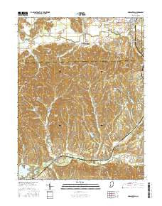 Morgantown Indiana Current topographic map, 1:24000 scale, 7.5 X 7.5 Minute, Year 2016
