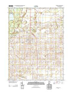 Morocco Indiana Historical topographic map, 1:24000 scale, 7.5 X 7.5 Minute, Year 2013