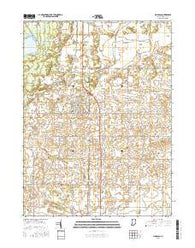 Morocco Indiana Current topographic map, 1:24000 scale, 7.5 X 7.5 Minute, Year 2016