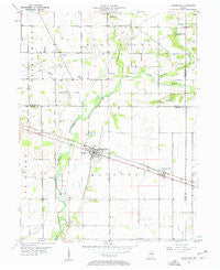 Morristown Indiana Historical topographic map, 1:24000 scale, 7.5 X 7.5 Minute, Year 1956