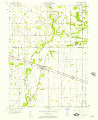 Morristown Indiana Historical topographic map, 1:24000 scale, 7.5 X 7.5 Minute, Year 1956