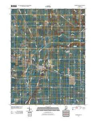 Morristown Indiana Historical topographic map, 1:24000 scale, 7.5 X 7.5 Minute, Year 2010