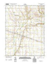 Morristown Indiana Historical topographic map, 1:24000 scale, 7.5 X 7.5 Minute, Year 2013