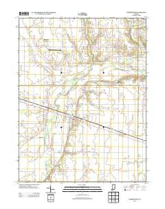 Morristown Indiana Historical topographic map, 1:24000 scale, 7.5 X 7.5 Minute, Year 2013