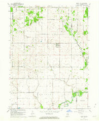 Mount Ayr Indiana Historical topographic map, 1:24000 scale, 7.5 X 7.5 Minute, Year 1961