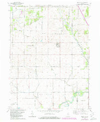 Mount Ayr Indiana Historical topographic map, 1:24000 scale, 7.5 X 7.5 Minute, Year 1961