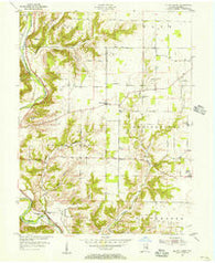 Mount Carmel Indiana Historical topographic map, 1:24000 scale, 7.5 X 7.5 Minute, Year 1955