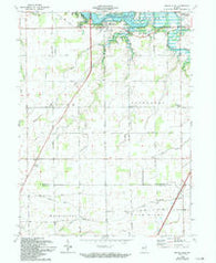 Mount Etna Indiana Historical topographic map, 1:24000 scale, 7.5 X 7.5 Minute, Year 1969