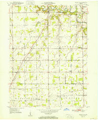 Mount Etna Indiana Historical topographic map, 1:24000 scale, 7.5 X 7.5 Minute, Year 1951