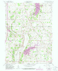 Mount Pleasant Indiana Historical topographic map, 1:24000 scale, 7.5 X 7.5 Minute, Year 1960