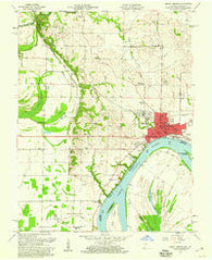Mount Vernon Indiana Historical topographic map, 1:24000 scale, 7.5 X 7.5 Minute, Year 1957