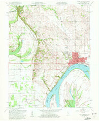 Mount Vernon Indiana Historical topographic map, 1:24000 scale, 7.5 X 7.5 Minute, Year 1957