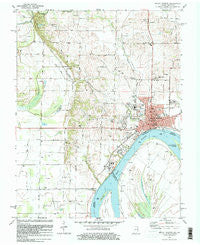 Mount Vernon Indiana Historical topographic map, 1:24000 scale, 7.5 X 7.5 Minute, Year 1981