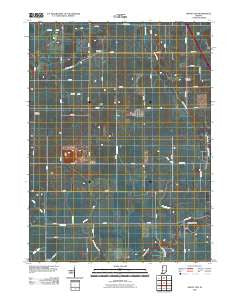 Mount Ayr Indiana Historical topographic map, 1:24000 scale, 7.5 X 7.5 Minute, Year 2010