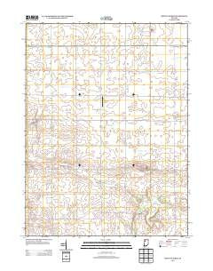 Mount Gilboa Indiana Historical topographic map, 1:24000 scale, 7.5 X 7.5 Minute, Year 2013