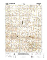Mount Gilboa Indiana Current topographic map, 1:24000 scale, 7.5 X 7.5 Minute, Year 2016