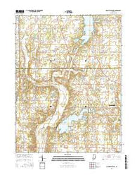 Mount Pleasant Indiana Current topographic map, 1:24000 scale, 7.5 X 7.5 Minute, Year 2016
