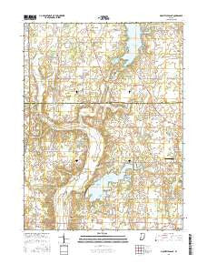 Mount Pleasant Indiana Current topographic map, 1:24000 scale, 7.5 X 7.5 Minute, Year 2016