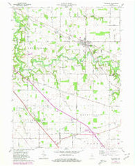 Mulberry Indiana Historical topographic map, 1:24000 scale, 7.5 X 7.5 Minute, Year 1961